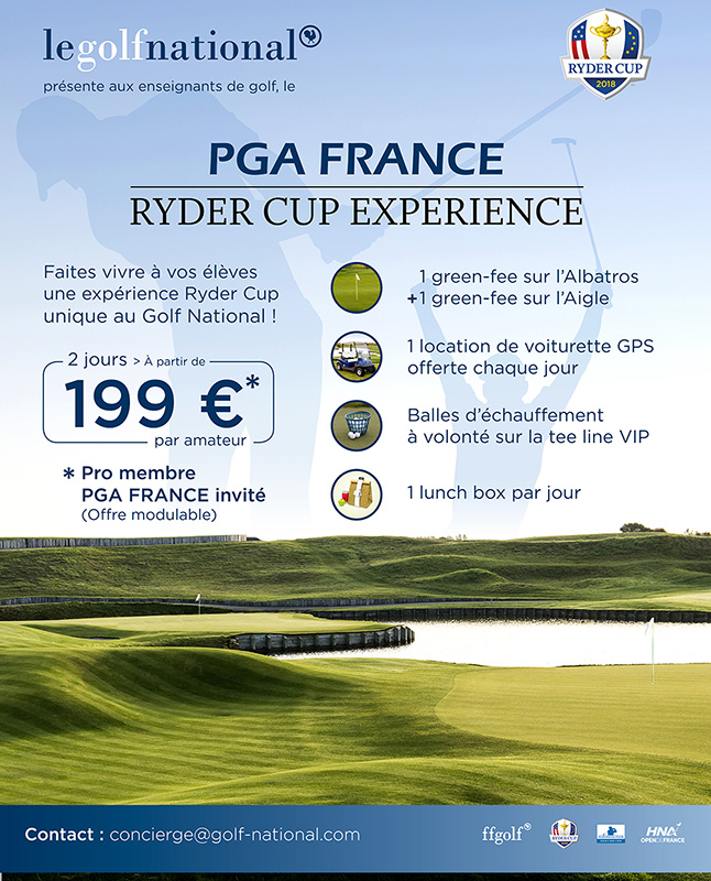  Ryder cup experience PGA France Golf National 